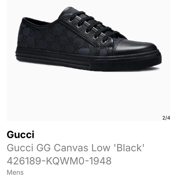 GUCCI CANVAS MENS SHOES BRAND NEW SIZE 41.5 - Picture 5 of 5